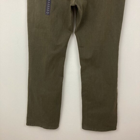 NWT NYDJ Earth Green Straight Leg Jeans Size 22W High Rise Cotton Lift Tuck Tech - Picture 6 of 13